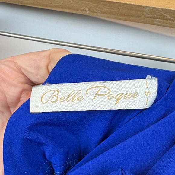 Chic Royal Blue A-Line Skirt - Picture 2 of 8